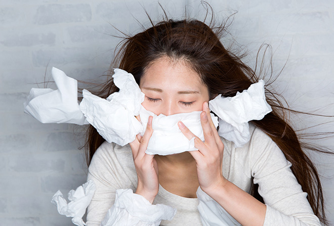出先で便利! ズルズル止まらない鼻水を止める対処法3つ