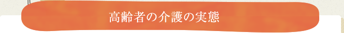 高齢者の介護の実態