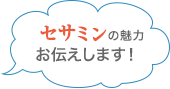 セサミンの魅力お伝えします！