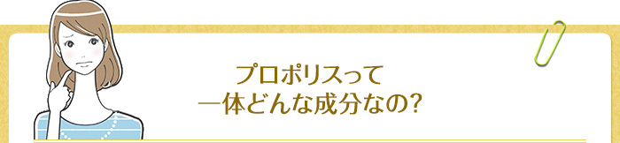 プロポリスって一体どんな成分なの？