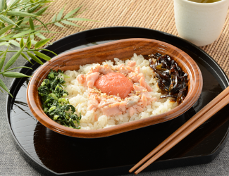 鮭ほぐしと明太子ご飯